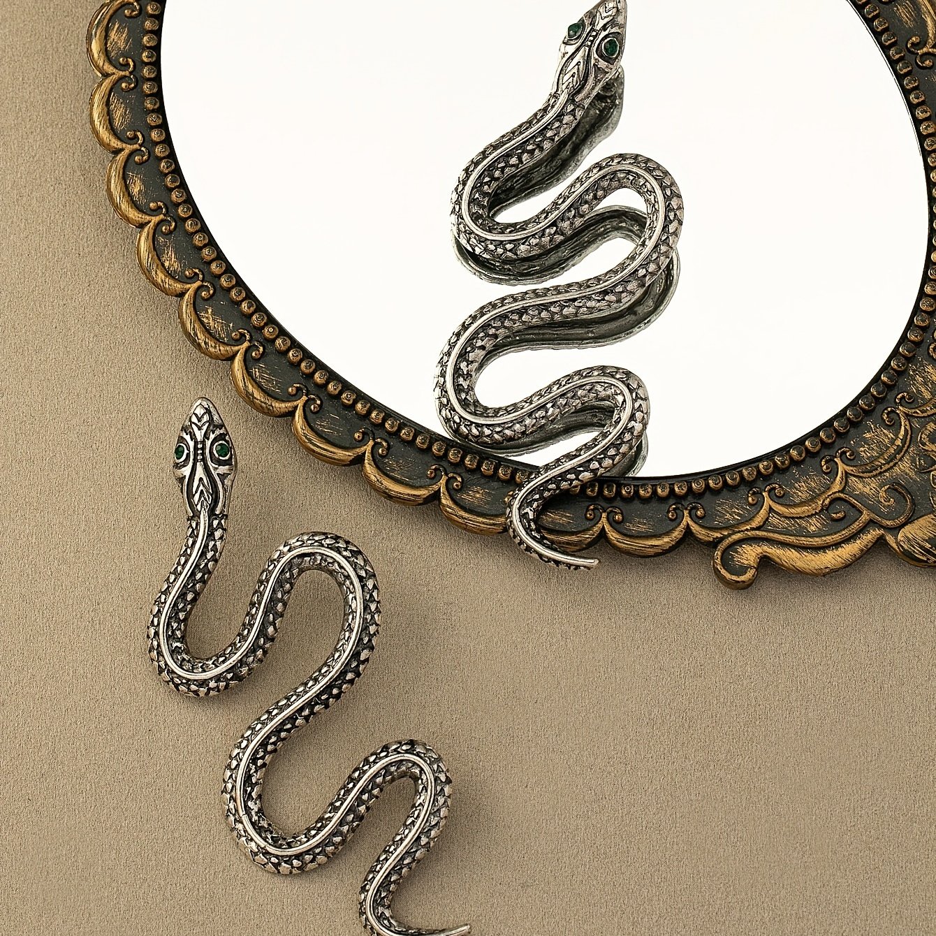 Exaggerated Snake-Shaped Earrings - Image 11