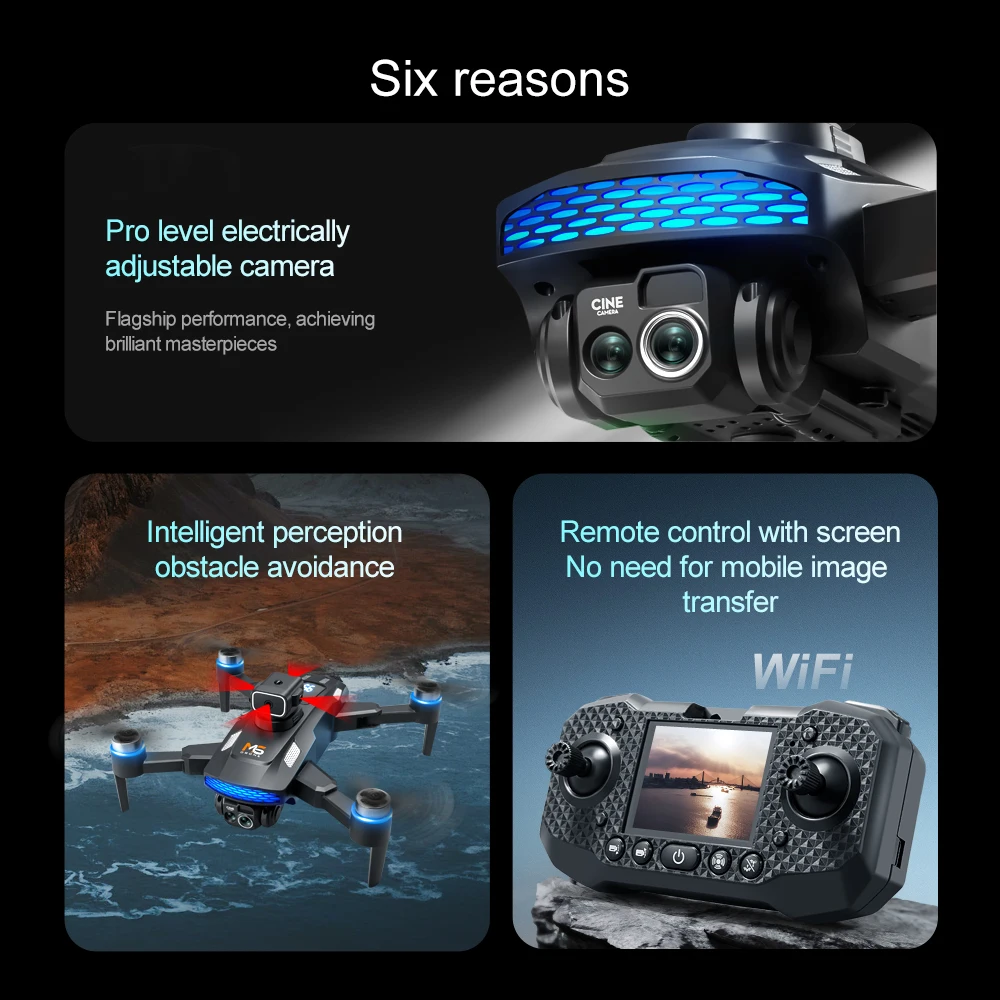 Xiaomi Mijia M6 Drone 8K Professional HD Camera Drones 5G WIFI FPV Video 4k UAV With screen Remote control RC Quadcopter Dron - Image 13