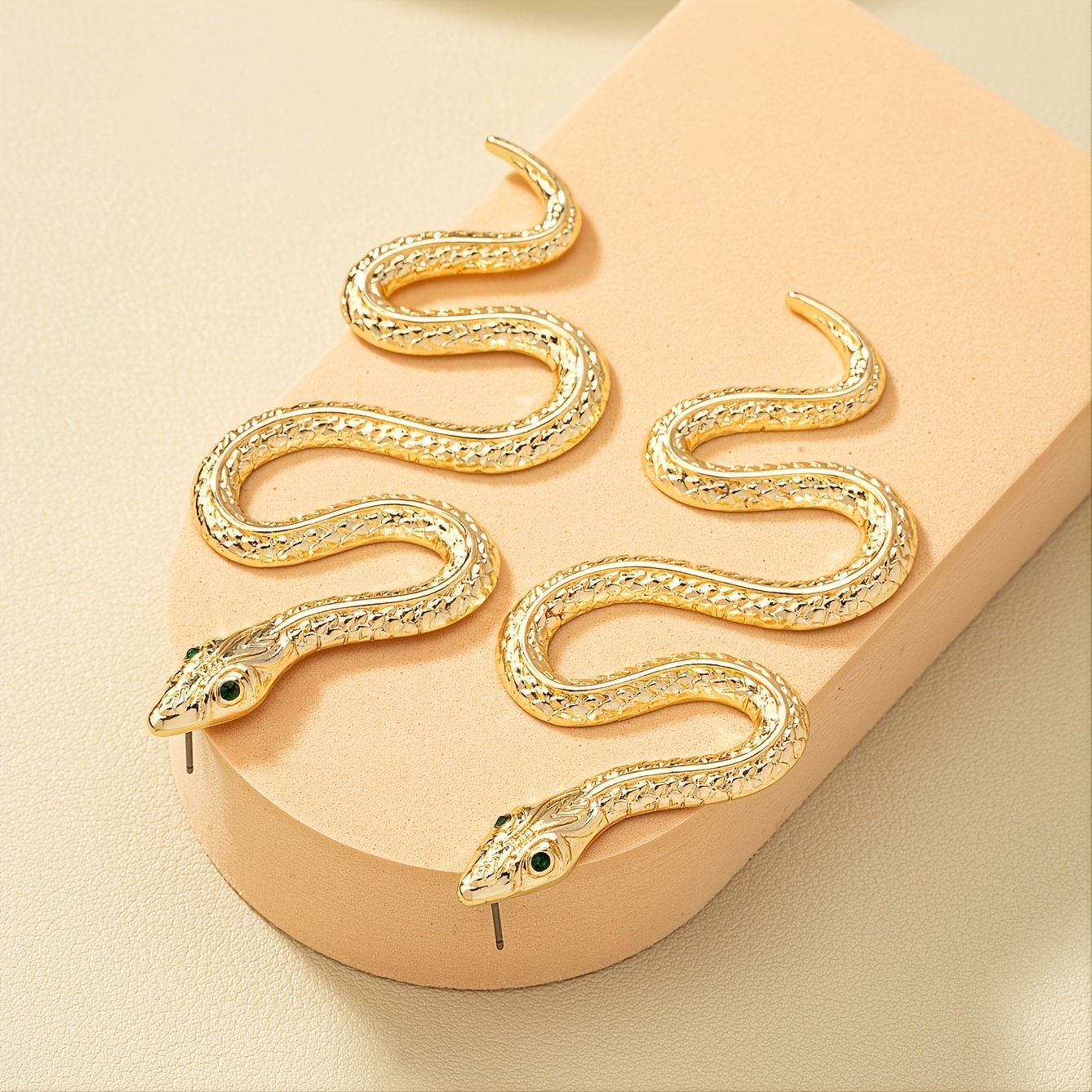Exaggerated Snake-Shaped Earrings - Image 9